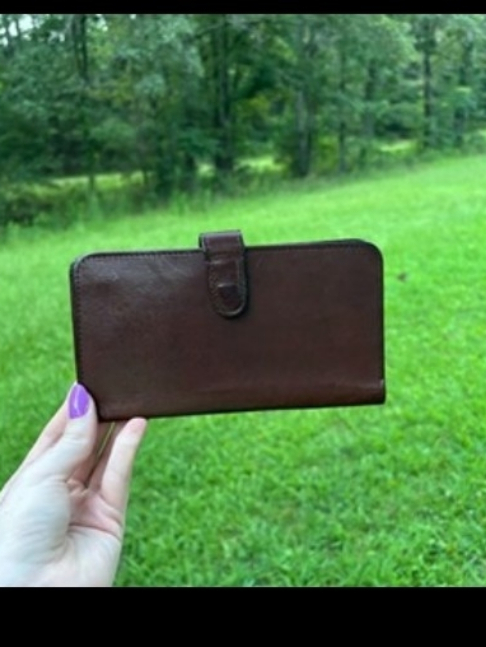 Coach Brown Leather Continental Wallet - Picture 6 of 7